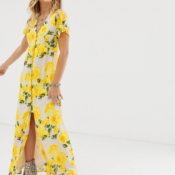 Floral print maxi dress by Sacred Hawk - Picture 4 of 6